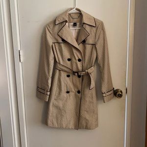 Polka dot rain jacket